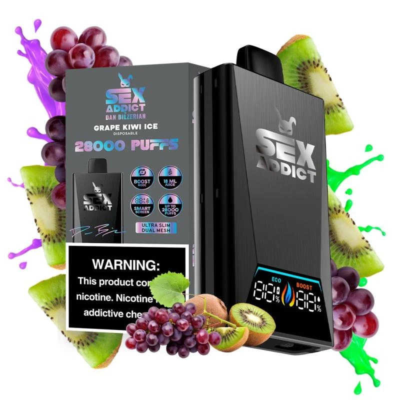 Sex Addict Black S280 Grape Kiwi Ice 28.000 Puffs