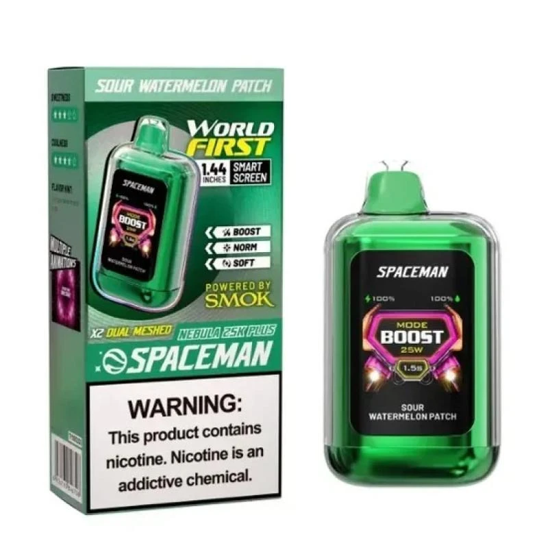 Smok Spaceman Nebula 25K Sour Watermelon Patch 25.000 Puffs