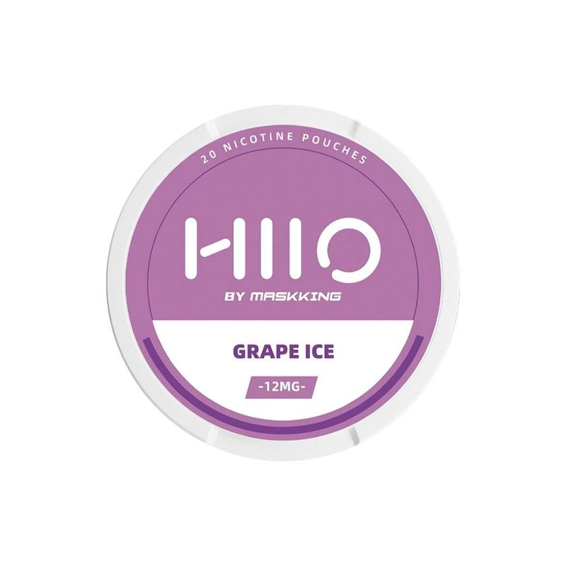 Sachês de Nicotina 6mg Hiio By Masking Grape Ice