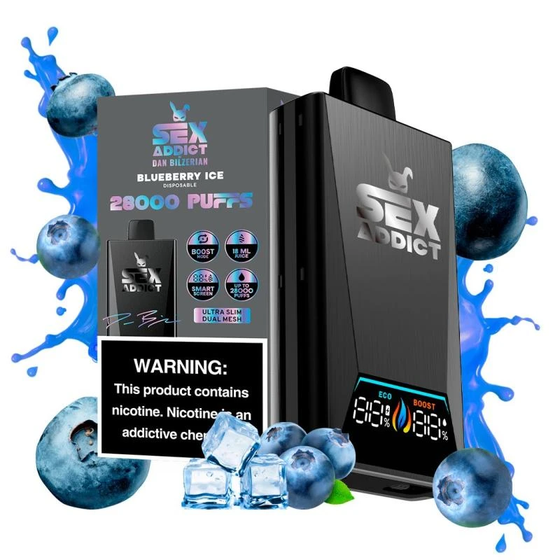 Sex Addict Black S280 Blueberry Ice 28.000 Puffs