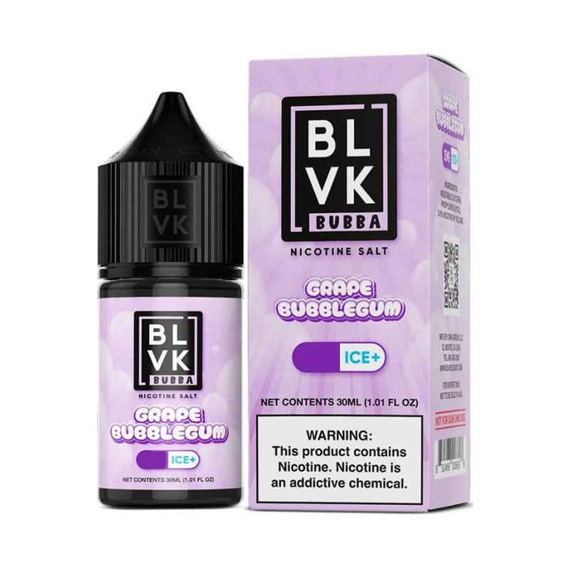 Juice BLVK Salt Bubba 50mg 30ml Grape Bubblegum