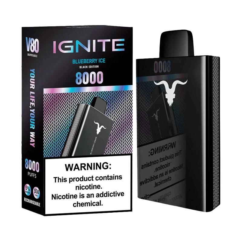 Ignite V80 Black Blueberry Ice 8.000 Puffs