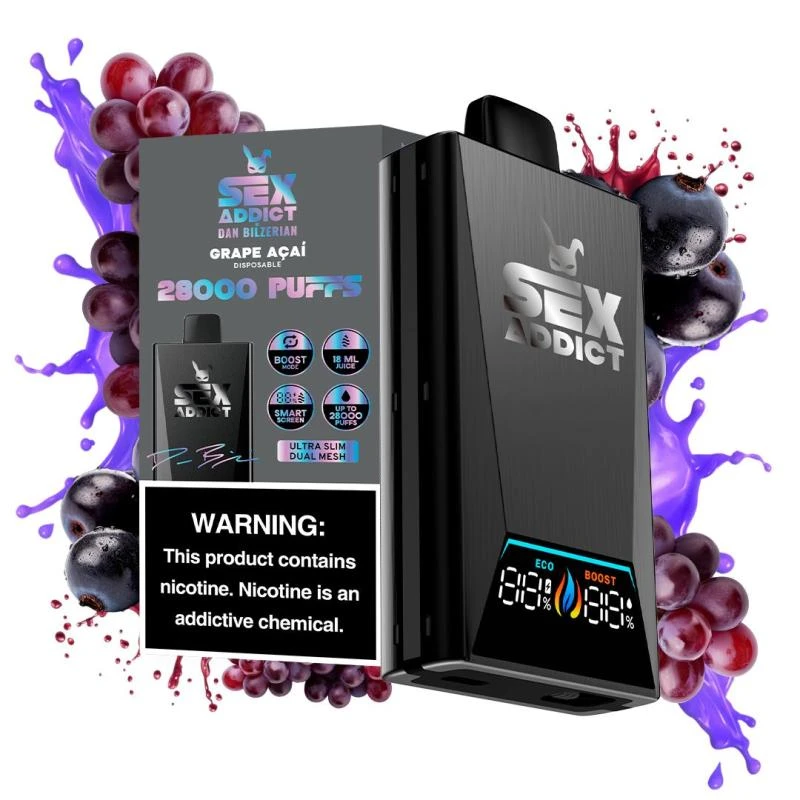 Sex Addict Black S280 Grape Açaí 28.000 Puffs