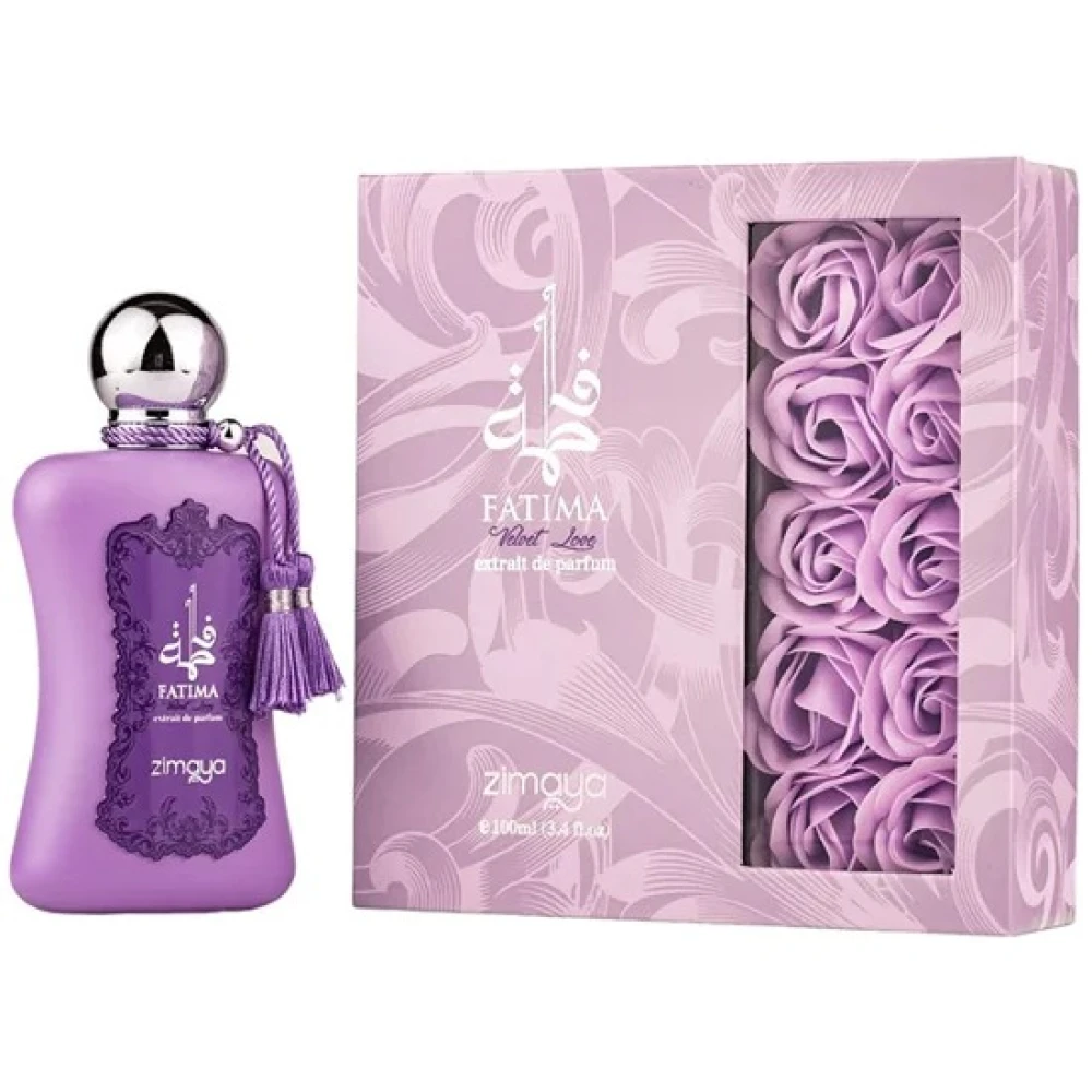 Perfume Zimaya Fatima Velvet Love Extrait de Parfum Feminino 100ML