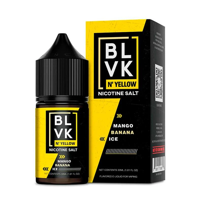 BLVK Salt Yellow 30ml 50mg Mango Banana Ice 