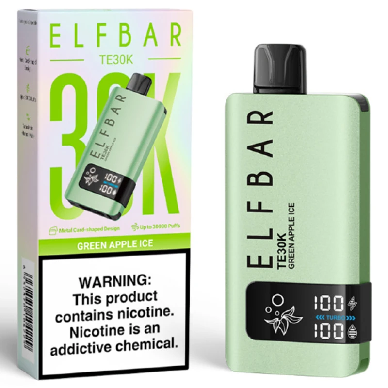 Elfbar TE 30K Green Apple Ice 30.000 Puffs