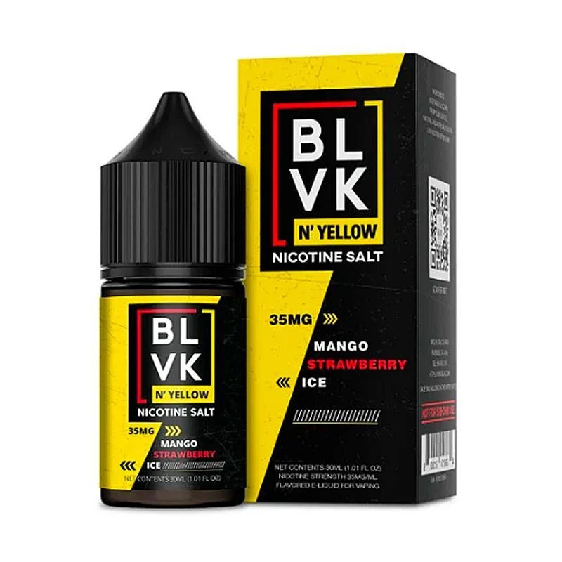 BLVK Salt Yellow 30ml 35mg Mango Strawberry Ice 