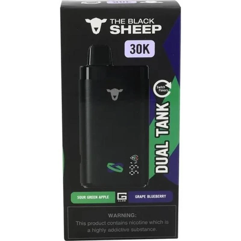 Black Sheep 30K Sour Green Apple + Blueberry Grape 30.000 Puffs