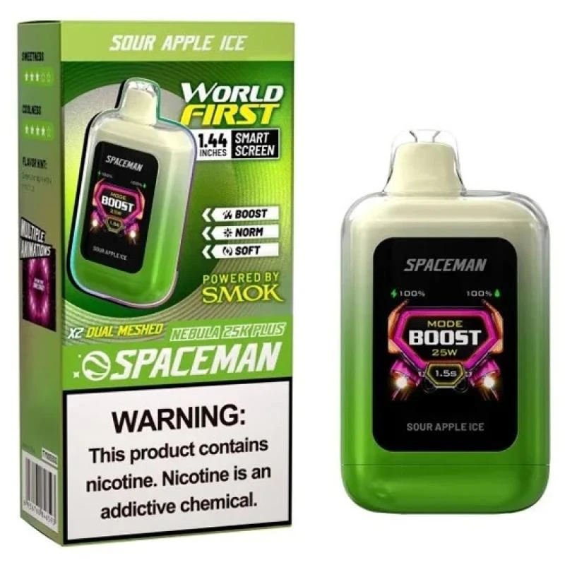 Smok Spaceman Nebula 25K Sour Apple Ice 25.000 Puffs