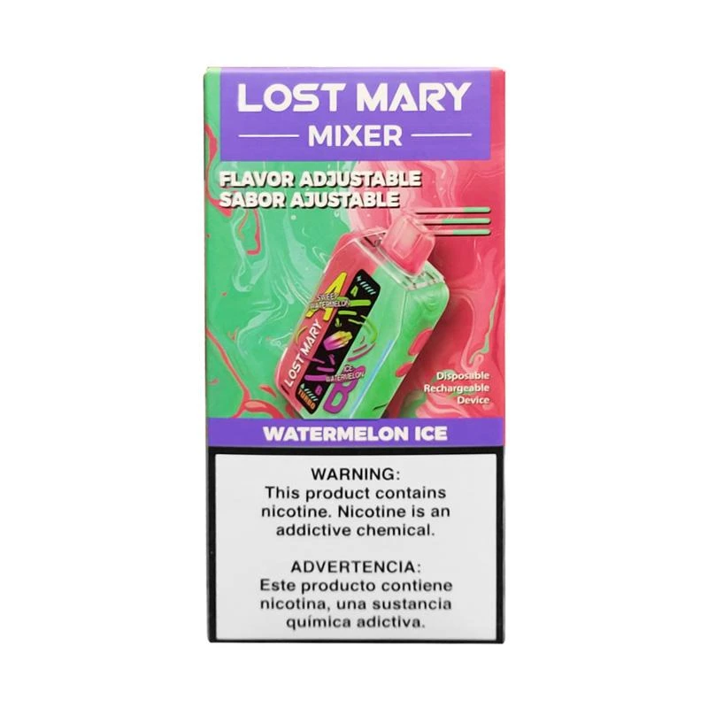 Pod Descartável Lost Mary Mixer 30K Watermelon Ice 30000 Puffs