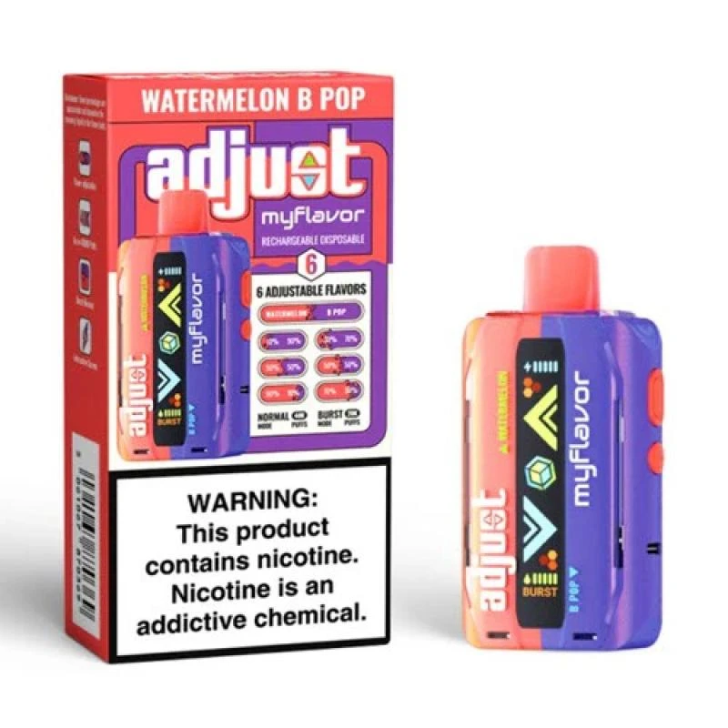Adjust MyFlavor 40K Watermelon B-Pop 40.000 Puffs