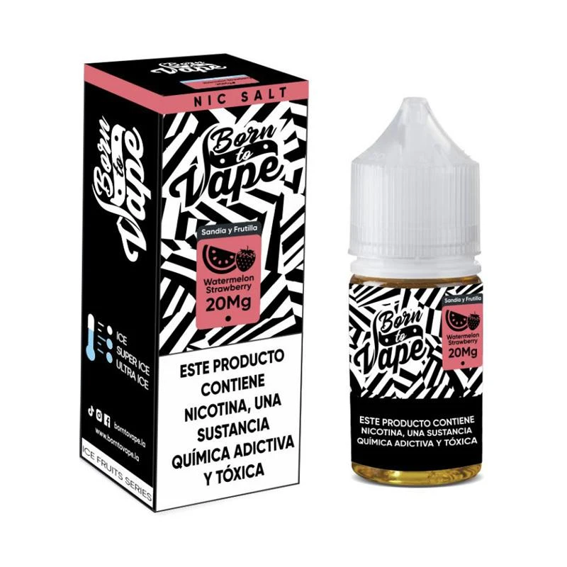 Juice Born To Vape Salt 30ml 20mg Watermelon Strawberry