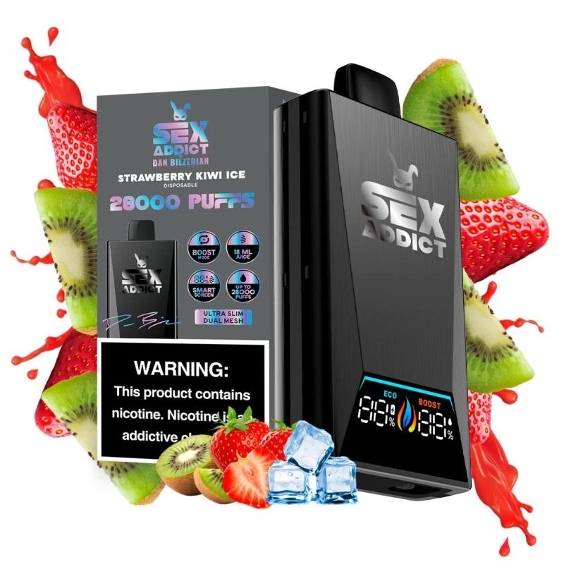 Sex Addict Black S280 Strawberry Kiwi Ice 28.000 Puffs
