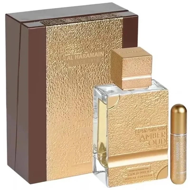 Perfume Al Haramain Amber Oud Gold 999.9 Dubai Edition Extrait de Parfum Unissex 100ML