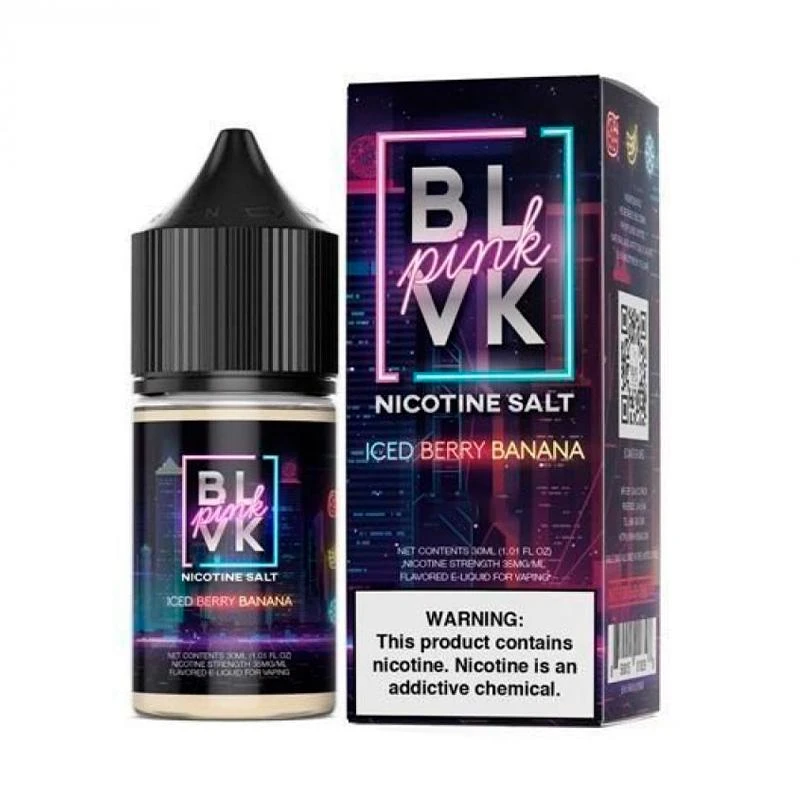 BLVK Salt Pink 30ml 50mg Iced Berry Banana