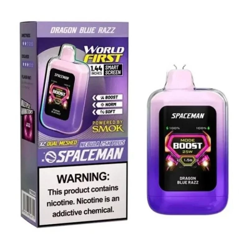 Smok Spaceman Nebula 25K Dragon Blue Razz 25.000 Puffs