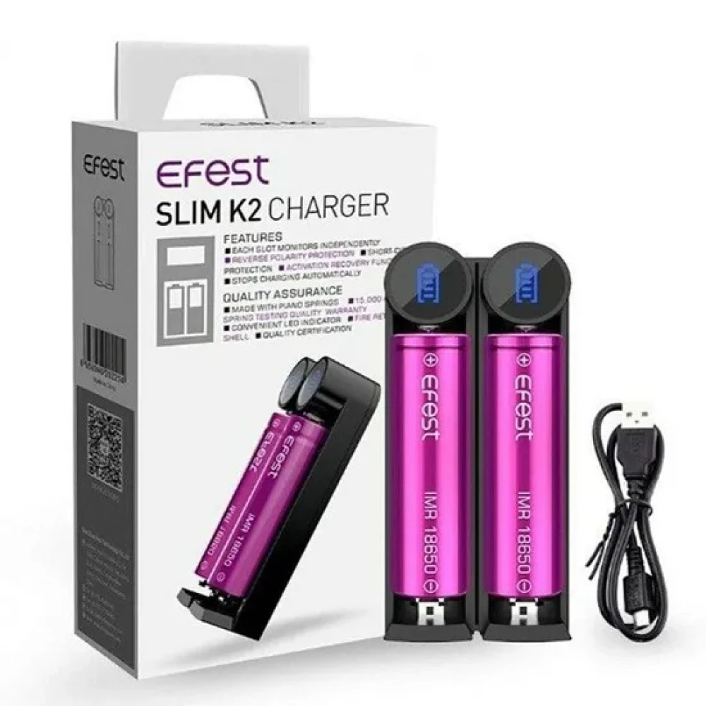 Carregador Efest Slim K2