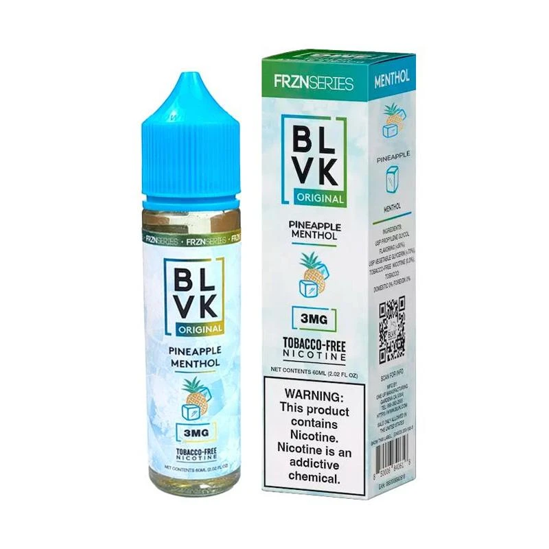 Juice BLVK Original 3mg 60ml Pineapple Menthol