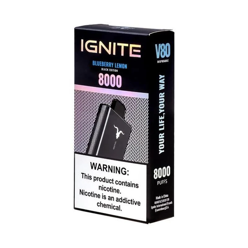Ignite V80 Black Blueberry Lemon 8.000 Puffs