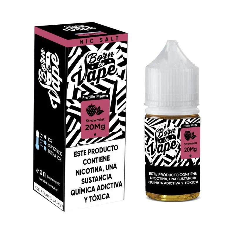 Juice Born To Vape Salt 30ml 20mg Strawmint
