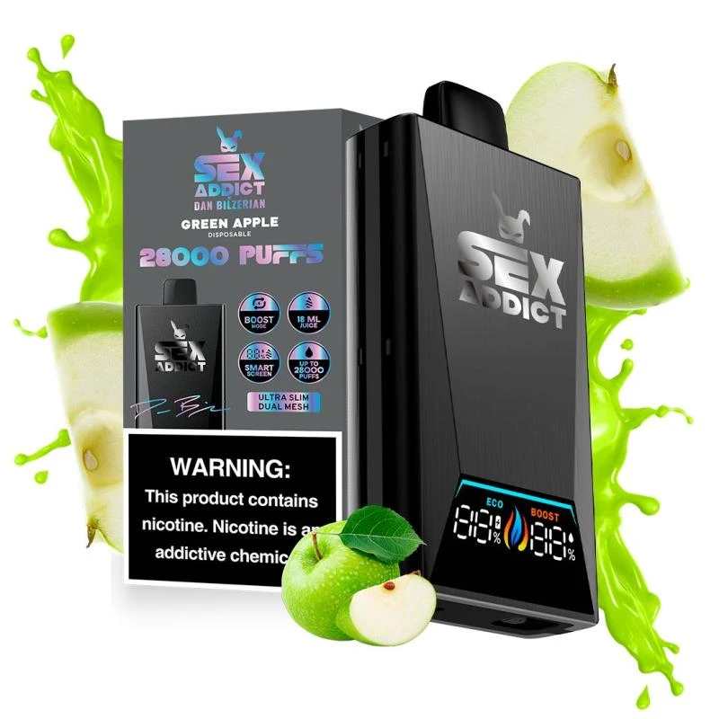 Sex Addict Black S280 Green Apple 28.000 Puffs
