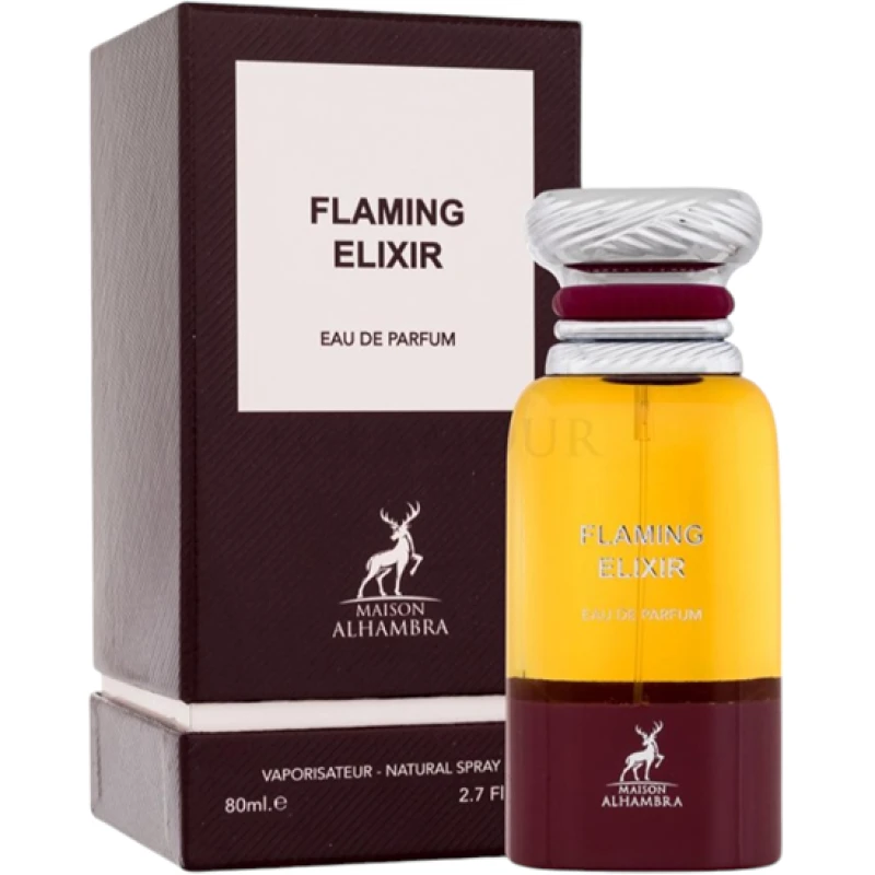 Perfume Maison Alhambra Flaming Elixir Eau de Parfum Unissex 80ML