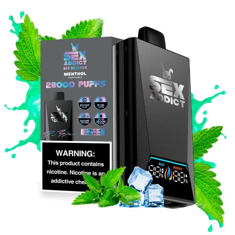 Sex Addict Black S280 Menthol 28.000 Puffs