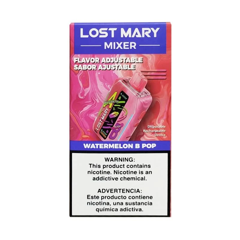 Pod Descartável Lost Mary Mixer 30K Watermelon B Pop 30000 Puffs