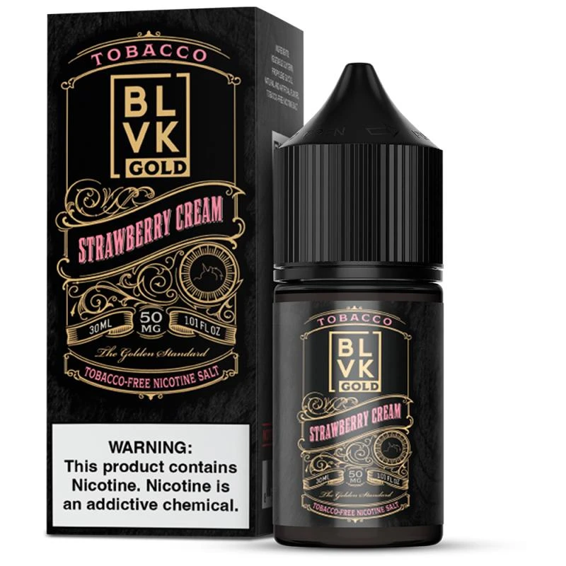 BLVK Salt Gold Strawberry Cream 30ML 50MG